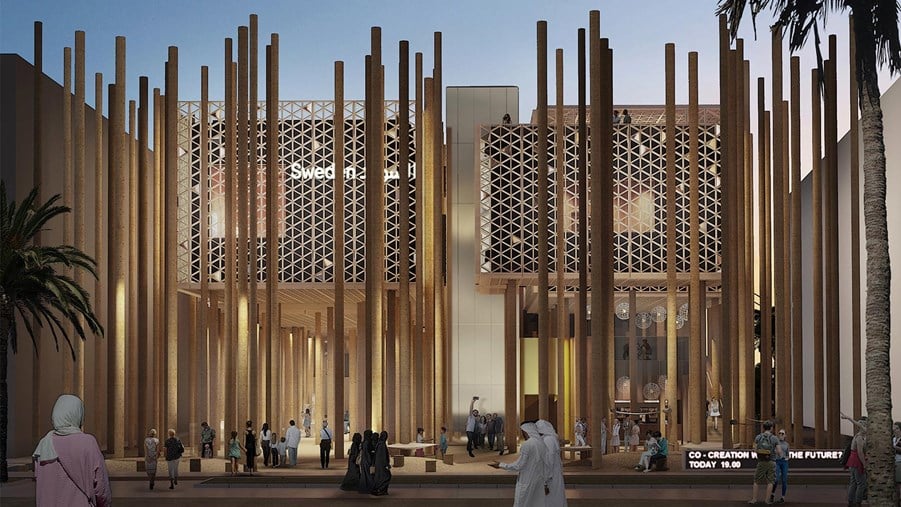 Svensk träbyggnation på export – Dubai EXPO nästa