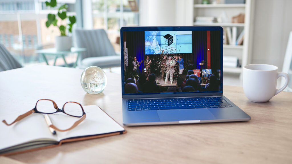 En laptop med Dalarna Innovation Days på skärmen